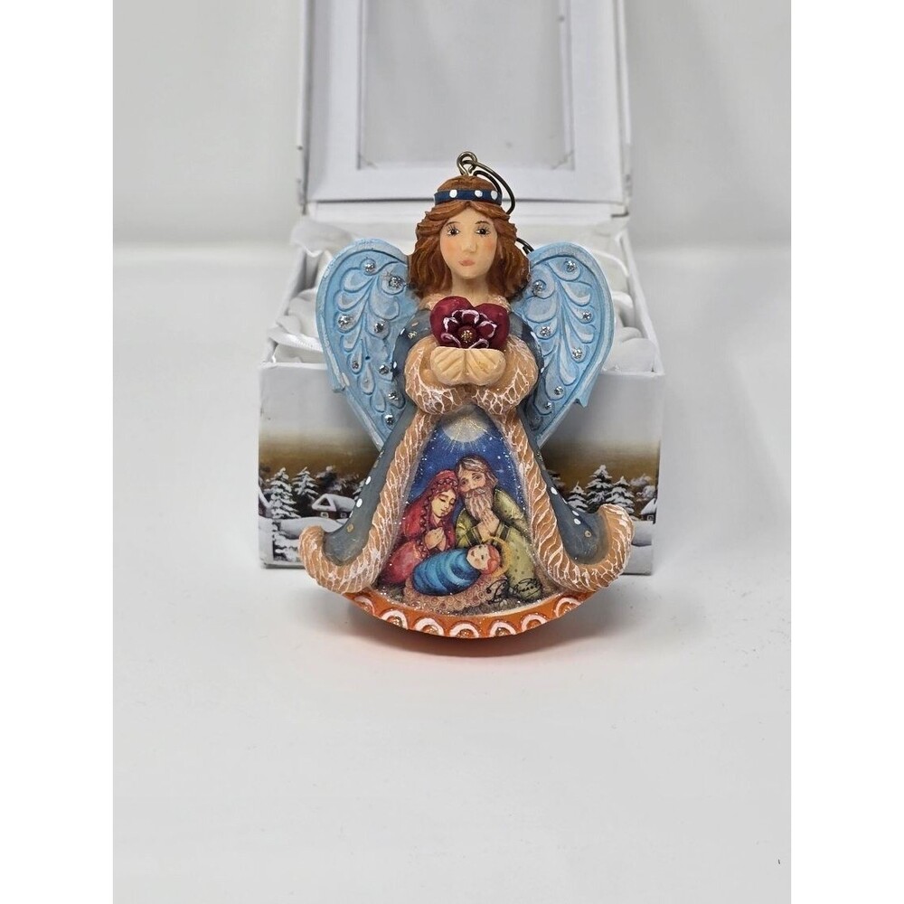 G.DeBrekht Derevo Christmas Angel figurine